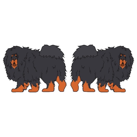 Signmission Tibetan Mastiff Dog Decal, Dog Lover Decor Vinyl Sticker D-18-Tibetan Mastiff